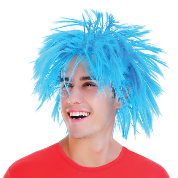 Men's Spiky Wig (Blue)